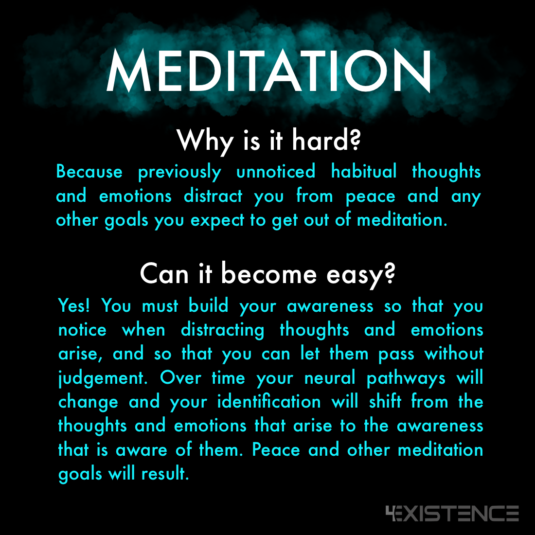 Why Is Meditation So Hard Infographic